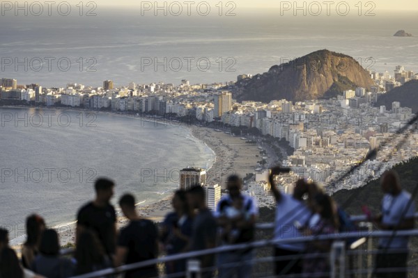 View from Sugarloaf Mountain to Copacabana in Rio de Janeiro. 21.07.2024. Photographed on behalf of the Federal Ministry for Economic Cooperation and Development