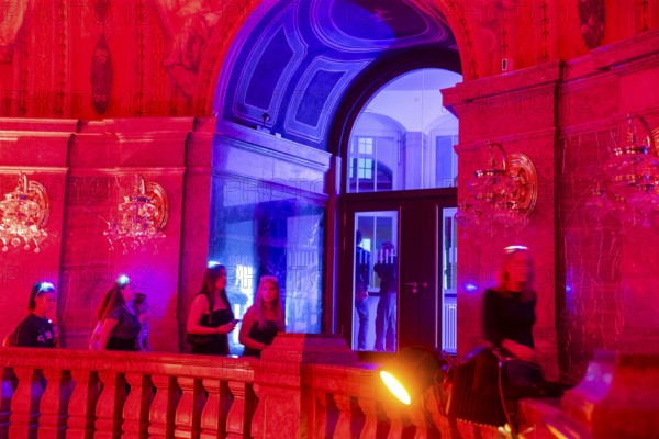 On 18 September 2024, the @Nachtschicht started again at 9 pm in Dresden City Hall. Dresdeners who turned 18 this year were invited to attend, @Nachtschicht, Dresden, Saxony, Germany, Europe
