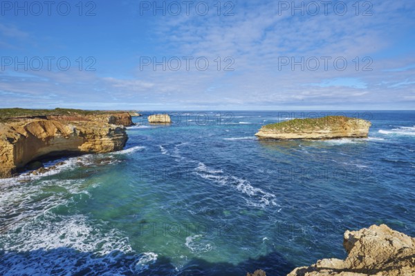 Landscape of the Bay of Islands (Warrnambool) next to the Great Ocean Road in spring, Victoria, Australia, Oceania