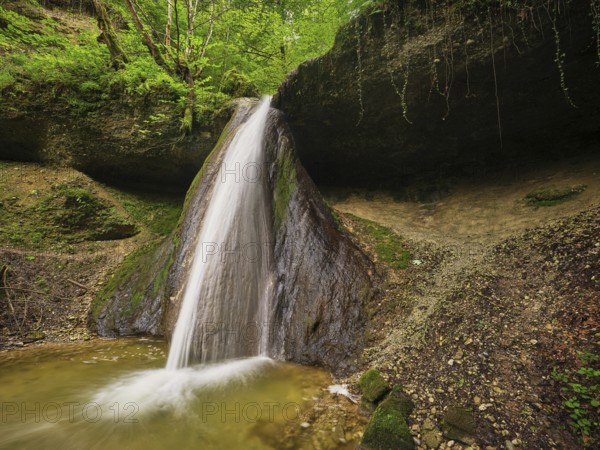 Schwarzenbach Waterfall, Baar, Canton Zug, Switzerland, Europe