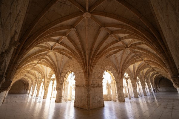Cloister, Hieronymite monastery Mosteiro dos Jerónimos, also known as Mosteiro de Belém, Belém, Lisbon, Portugal, Europe