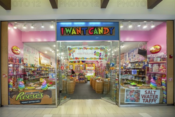 Livonia, Michigan - A candy store at Laurel Park Place, a shopping mall in suburban Detroit