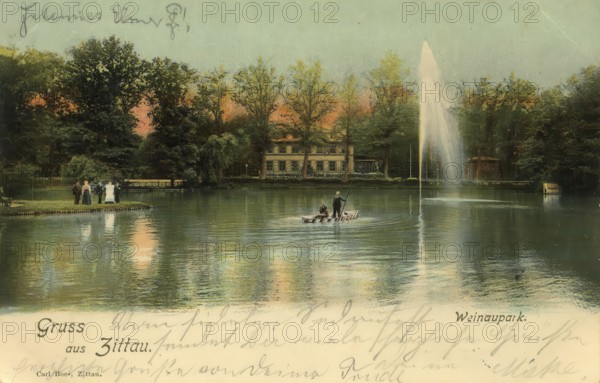 Historical postcard, picture postcard, Zittau, Saxony, Germany, digitally enhanced reproduction of an original from around 1900, picture postcard, Europe