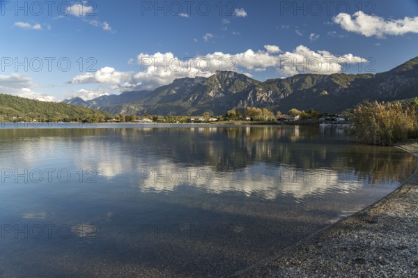 Lake Caldonazzo in Valsugana, Trentino, Italy, Europe
