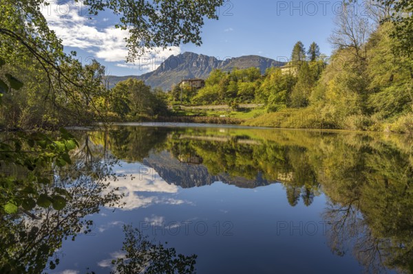 Lake Lago Costa in Valsugana, Trentino, Italy, Europe