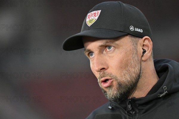 Coach Sebastian Hoeneß VfB Stuttgart Portrait MHPArena, MHP Arena Stuttgart, Baden-Württemberg, Germany, Europe