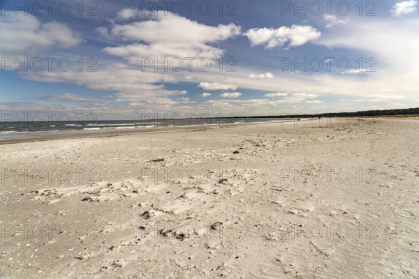 The Baltic Sea beach near Prerow, Mecklenburg-Western Pomerania, Germany, Europe