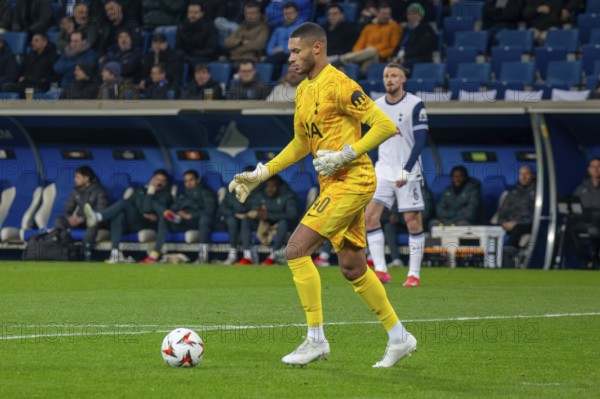 Football UEFA Europa League, 2024/25 season, matchday 7: TSG Hoffenheim v Tottenham Hotspur. Picture: Brandon Austin (40, Tottenham)