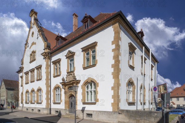 Former courthouse, built between 1902 and 1904, today district administration office, Bahnhofsstraße 2, Weißenburg, Middle Franconia, Bavaria, Germany, Europe