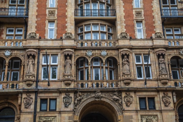 The facade on Hotel Principal on Russell Square, Bloomsbury, Camden, West End, London, England, UK, Great Britain, United Kingdom, Europe