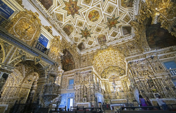 São Francisco Church and Convent, interior, Largo do Cruzeiro de São Francisco, historic centre, Salvador, State of Bahia, Brazil, South America
