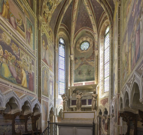 Scrovegni Chapel or Arena Chapel with frescoes by Giotto di Bondone, Padua, Province of Padua, Italy, Europe