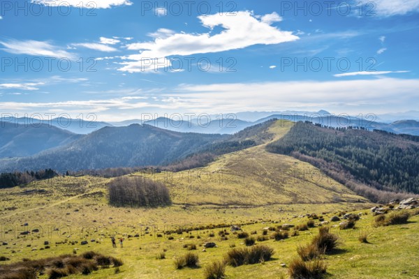 Esplanade above Mount Adarra in Gipuzkoa. Basque Country