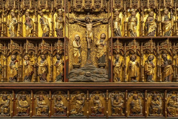 Detail of the Grabow Altarpiece in the Hamburger Kunsthalle, Hamburg, Germany, Europe