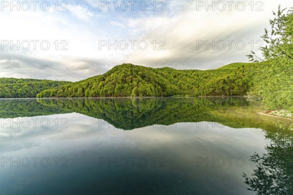 The largest lake Kozjak in Plitvice Lakes National Park, Croatia, Europe