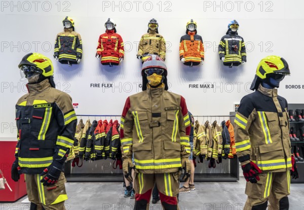 Interschutz 2022 trade fair in Hanover, the world's largest trade fair for fire, rescue and disaster control technology, equipment, over 1300 exhibitors from 50 countries, personal protective equipment