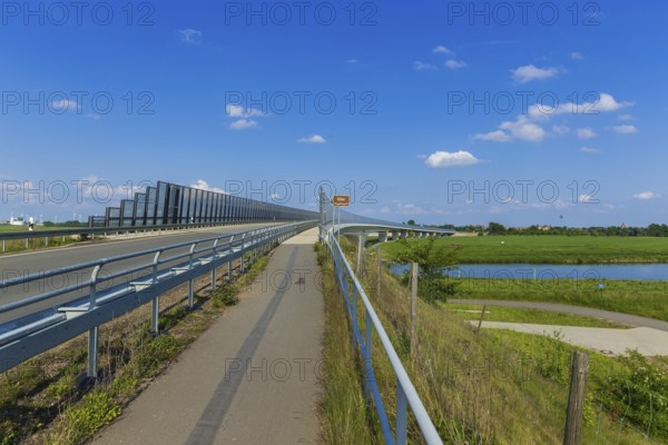 Mühlberg/Elbe is a town on the River Elbe in the district of Elbe Elster in southern Brandenburg. Elbe bridge Mühlberg the eye of Mühlberg, Mühlberg, Brandenburg, Germany, Europe