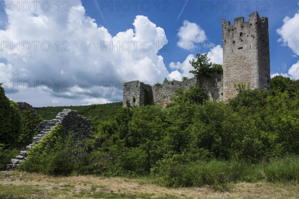 Dvigrad is an abandoned ruined town in the municipality of Kanfanar in the Croatian part of the Istrian peninsula, Croatia, Europe