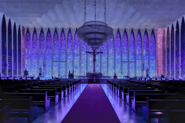 Don Bosco Church, designed by Carlos Alberto Naves, World Heritage Site, Brasilia, Federal district, Brazil, South America