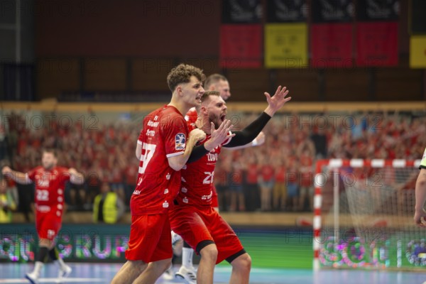 2nd HBL (Handball Bundesliga), Matchday 30: Owls Ludwigshafen against VfL Eintracht Hagen***Congratulations and relief after a narrow and important home win for the Owls