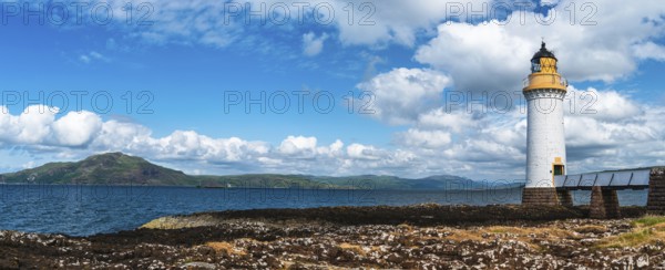 Panorama of Rubha nan Gall, Tobermory Lighthouse, Tobermory, Isle of Mull, Scotland, UK