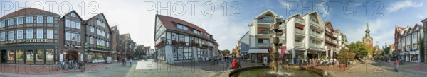 Wunstorf Market Place Panorma Germany