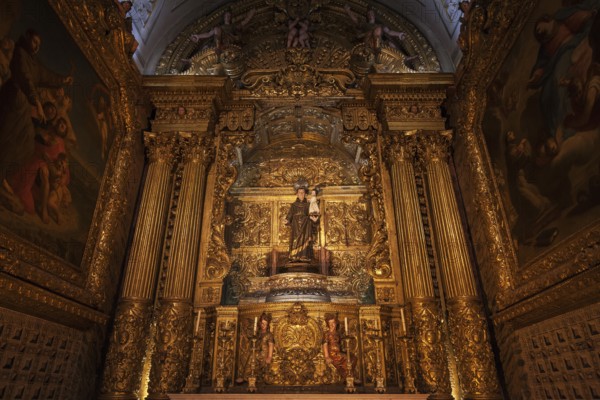 Side chapel in the Jesuit Church, St Rochus Church, Igreja de São Roque, Bairo Alto district, Lisbon, Portugal, Europe