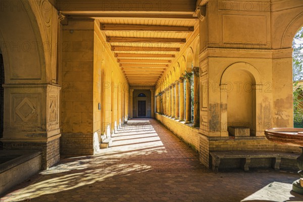 Church of Peace with Emperor Friedrich Mausoleum in Sanssouci Palace Park in Potsdam, Germany, Europe