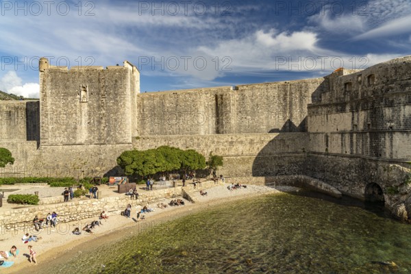 Bokar Fortress and Kolorina Bay in Dubrovnik, Croatia, Europe