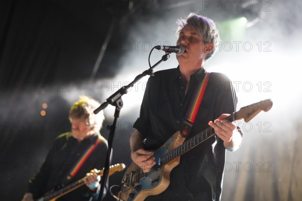Dirk von Lowtzow, singer and guitarist of Tocotronic live on Golden Years Tour 2025 in Berlin's Columbiahalle on 19 April 2025