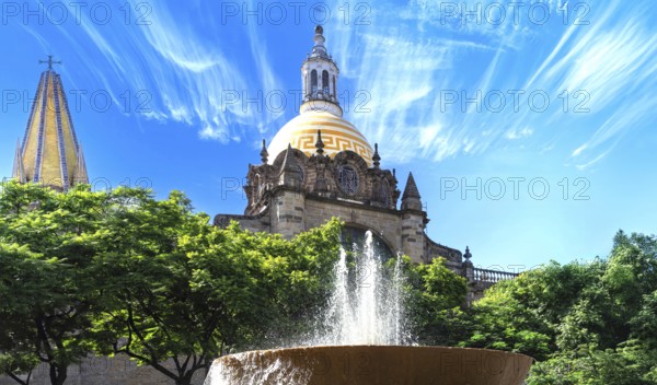 Guadalajara, Liberation Square, Plaza De La Liberacion, in historic city center near Central Guadalajara Cathedral