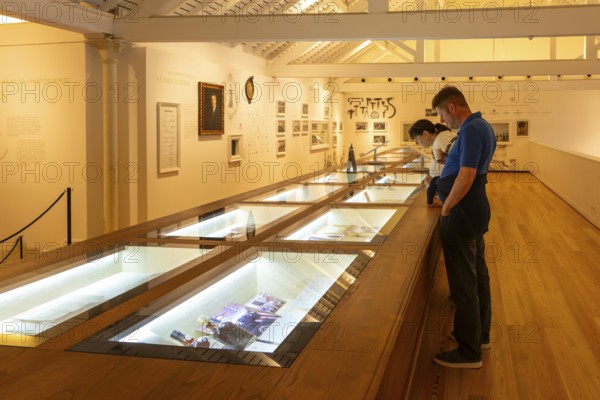 Museum display at Graham's port wine lodge, Vila Nova de Gaia, Porto, Portugal, Europe