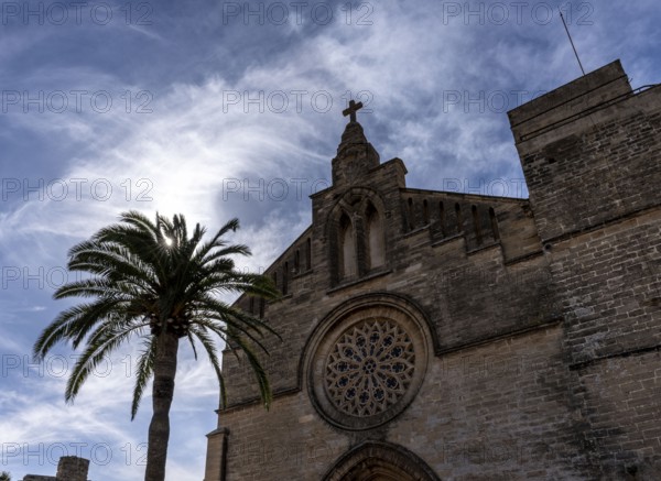 Església de Sant Jaume d'Alcúdia, church in the old town, Malorca, Spain, Europe