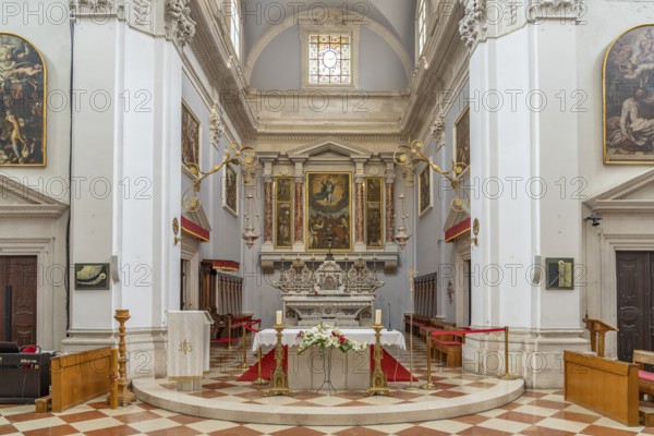 Interior of Dubrovnik Cathedral, Croatia, Europe