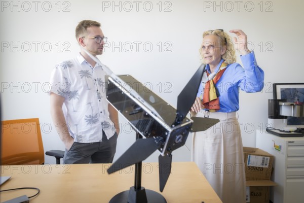 As part of her theme day Artificial Intelligence Made in Saxony - Experience Innovation Up Close on 16 May 2024, State Secretary Ines Fröhlich will visit four Saxon companies that represent the breadth of the local AI landscape. Team Captis Space Systems with their Cubesat, Dresden, Saxony, Germany, Europe
