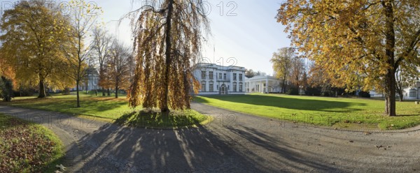 Autumn in the spa gardens Panorama Bad Oeynhausen Germany
