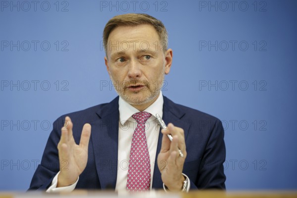 Christian Lindner (FDP), Federal Minister of Finance, presents the 2025 budget at the BPK. Berlin, 05.07.2024. Photographed on behalf of the Federal Ministry of Finance