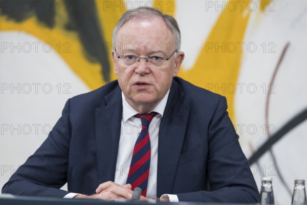 Stephan Weil (Minister-President of Lower Saxony, SPD) at a press conference after the Minister-Presidents' Conference with the heads of state governments at the Federal Chancellery, Berlin, 20 June 2024