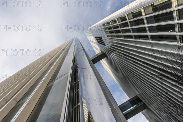 Modern architecture, high-rise buildings, Roche Towers, architects Herzog and de Meuron, Basel, Canton of Basel-Stadt, Switzerland, Europe