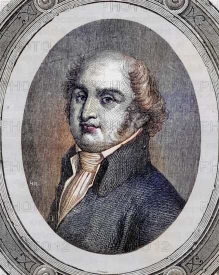 Charles-Gilbert Romme (born 26 March 1750 in Riom died 17 June 1795 in Paris) was a mathematician and a politician during the French Revolution, Historical, digitally restored reproduction from a 19th century original, Record date not stated
