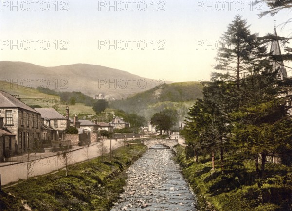 Burnside, Dollar, Scotland, Historic, digitally restored reproduction from a 19th century original, Record date not stated