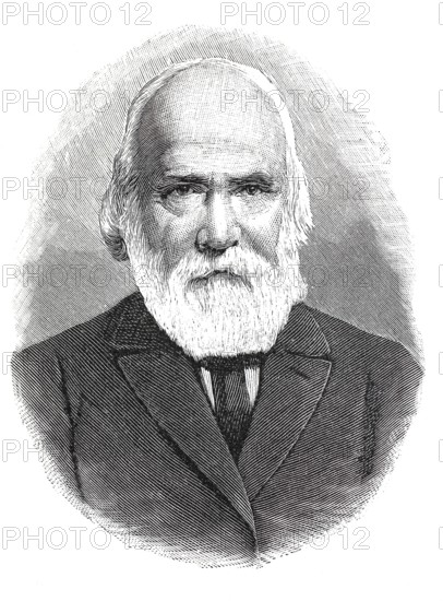 Charles-Edouard Brown-Sequard, also Charles Edward Brown-Séquard and actually Charles-Édouard Brown (8 April 1817 - 2 April 1894) was a British-French physiologist and neurologist, reproduction of an original, around 1900, historical