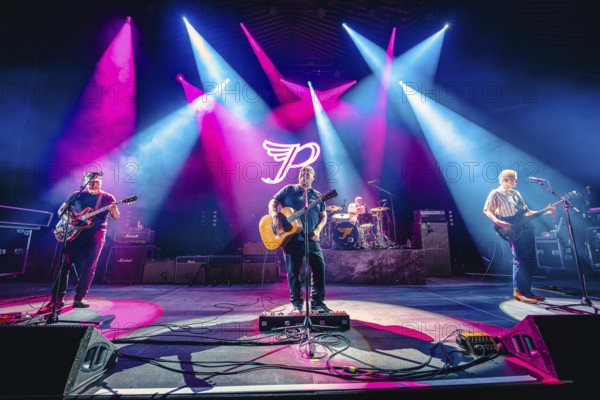 Joey Santiago (guitarist), Black Francis (singer and guitarist), David Lovering (drummer) and Emma Richardson (bassist) of the Pixies live on The Night The Zombies Came - 2025 European Tour at the Tempodrom in Berlin on 01.05.2025