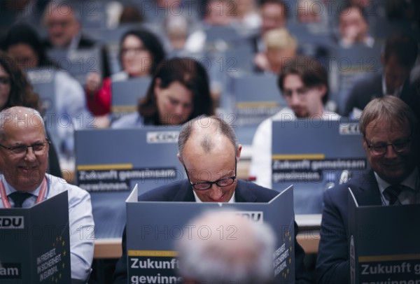 Friedrich Merz, party chairman of the CDU, photographed at the CDU Germany 2024 party conference in Berlin, 6 May 2024