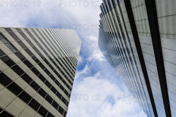 Modern architecture, high-rise buildings, Roche Towers, architects Herzog and de Meuron, Basel, Canton of Basel-Stadt, Switzerland, Europe