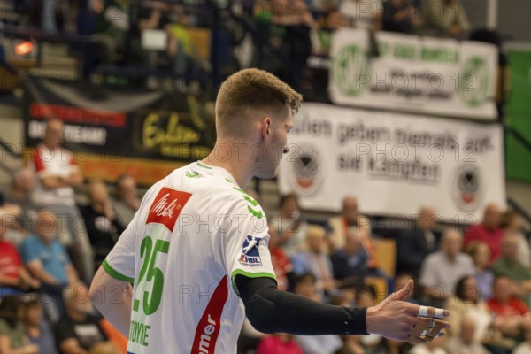 17.05.2024, 2nd HBL (German Handball League), Matchday 32: Eulen Ludwigshafen against GWD Minden (final score 28:28) . Picture: Timo Stoyke (25, GWD Minden)