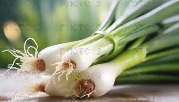 Vegetable, spring onion or spring onion, also known as winter onion, Allium fistulosum