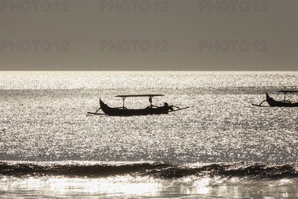 Beach of Kuta at sunset, Bali, Indonesia, Asia