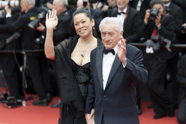 Cannes, France - 13.5.2024: Robert De Niro and Tiffany Chen during the opening of the 78th Cannes International Film Festival. The film festival will take place from 13 to 24 May 2025