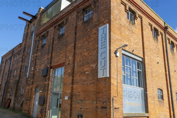 The Cut arts centre community theatre venue Halesworth, Suffolk, England, UK conversion of industrial maltings building